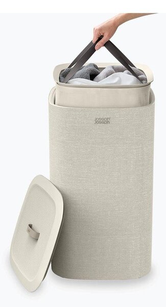 Cesta per il bucato beige in tessuto 60 l Tota One – Joseph Joseph