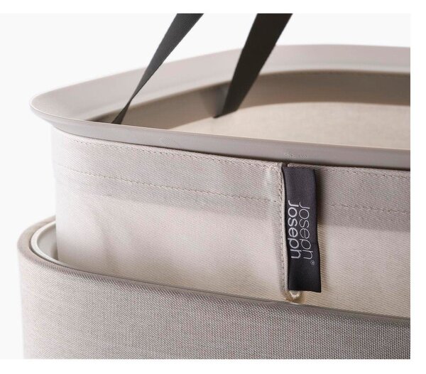 Cesta per il bucato beige in tessuto 60 l Tota One – Joseph Joseph