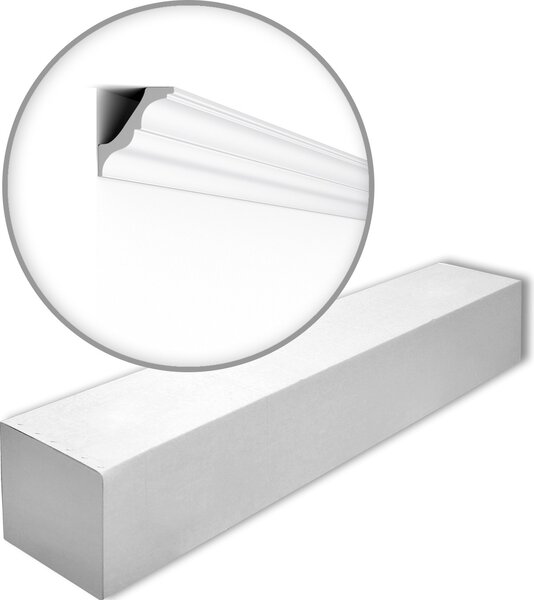 NMC AT-box NOMASTYL Noel Marquet 1 cartone con 38 strisce decorative Cornice per soffitto stile moderno colore bianco | 76 m