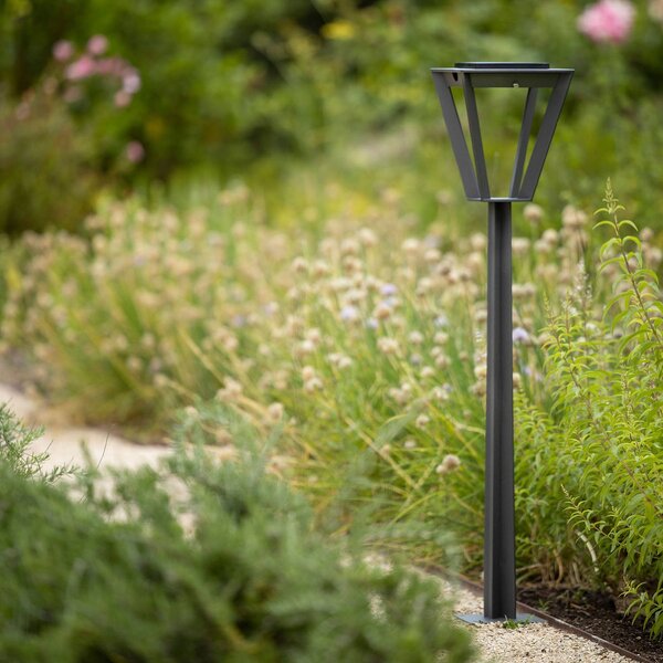 Les Jardins Lampione LED solare Metro con sensore, grigio