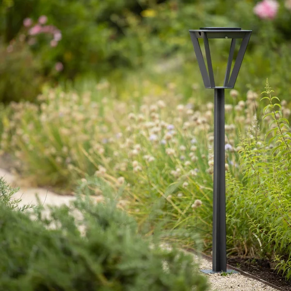Les Jardins Lampione LED solare Metro con sensore, grigio Metro, dimmerabile, Alluminio / Grigio / Zincato, Alluminio, Lampade solari