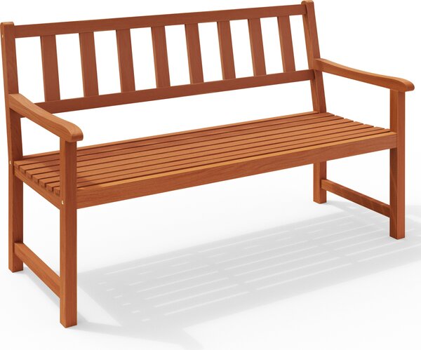 Casaria Panchina da Giardino Kensington in Legno D'Acacia Resistente 120x90x58 cm Panchina da Parco 2 Posti