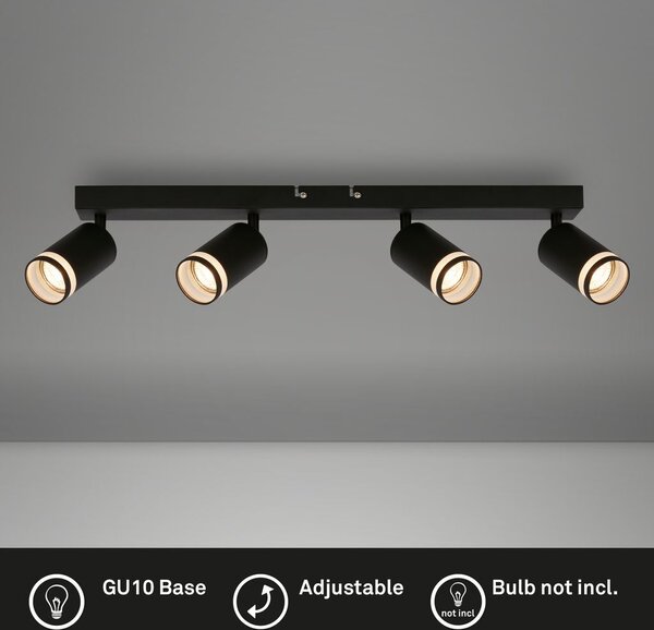 Faretto da soffitto Lampada da soffitto Lampada da soffitto Camera da letto Orientabile 4 luci GU10