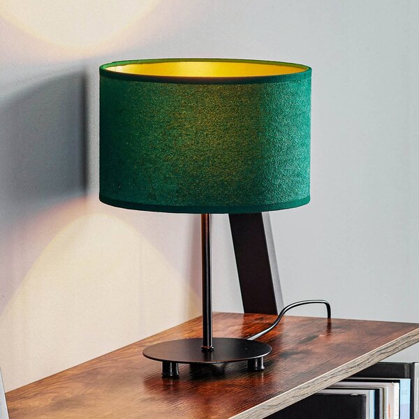 Duolla Lampada tavolo Golden Roller H30cm verde scuro/oro