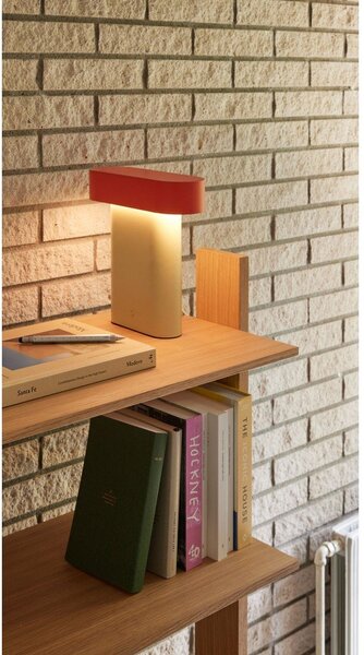 Lampada da tavolo arancio-beige (altezza 25 cm) Sleek - Hübsch