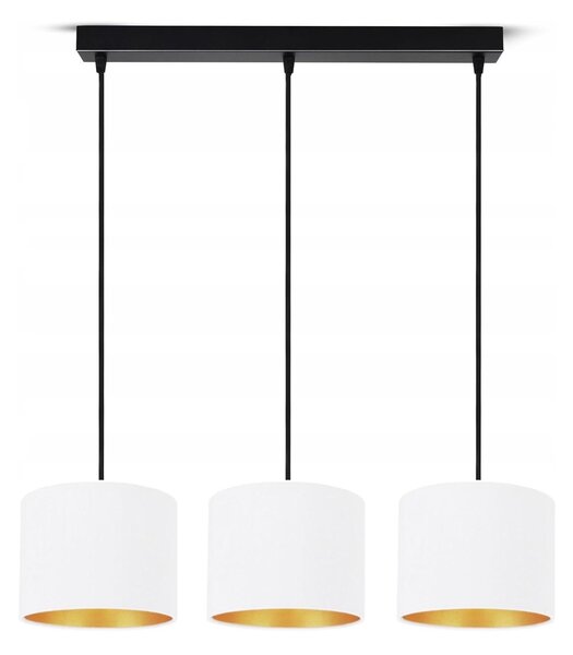 Lampada da soffitto bianca lampada in velluto vintage moderna E27 lampada di design a 3 luci N230-H3-W