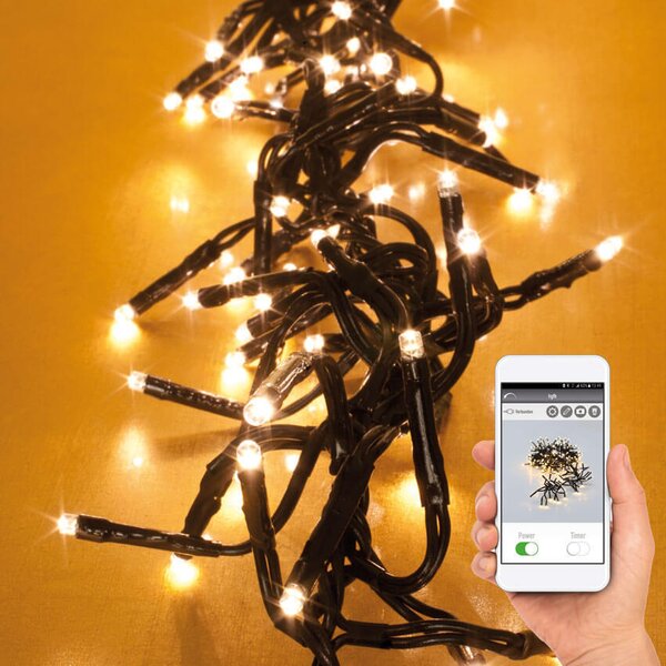 Catene luminose a LED con controllo tramite app 1152 LED bianco caldo 7,2 m