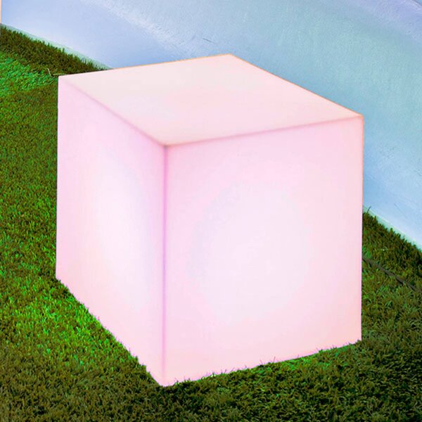 Newgarden Lampada solare Cuby, dimmerabile, Bianco / Opale, Plastica, Moderno, Lampada solare