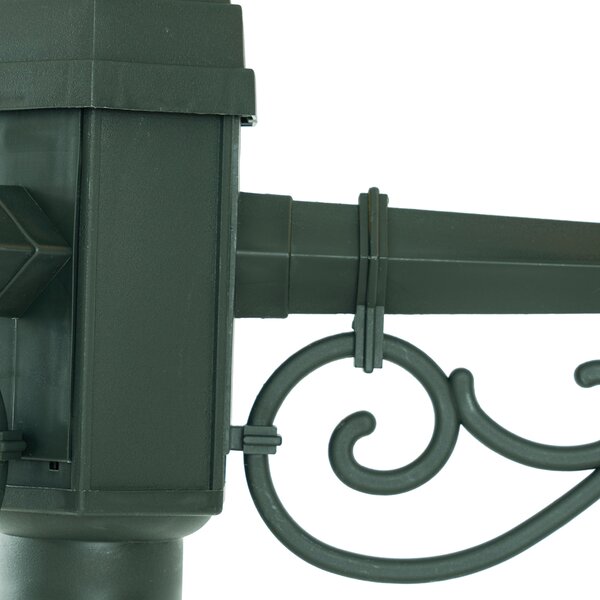 Lanterna da esterno classica verde scuro 217 cm 3 luci IP44 - New Haven