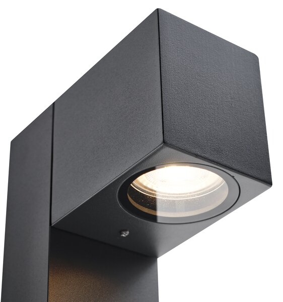 Lampada da esterno nera con picchetto e pressacavo 65cm presa inclusa IP44 - Baleno