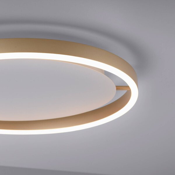 JUST LIGHT. GmbH Plafoniera a LED Ritus, dimmerabile, Bronzo / Ottone antico, Soggiorno / Sala da pranzo, Alluminio, Moderno, Plafoniera LED