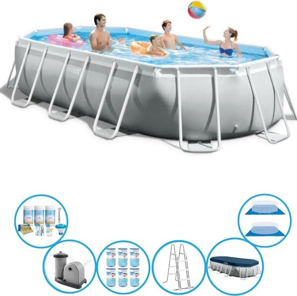 Intex Pool Prism Frame - Pacchetto piscina - 503x274x122 cm