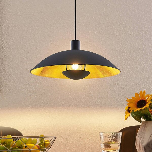 Lampada a sospensione Narisara Lindby, dimmerabile, Nero, Soggiorno / Sala da pranzo, Metallo, Moderno, Lampada a sospensione