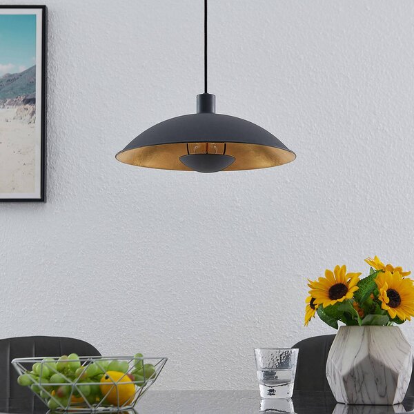 Lampada a sospensione Narisara Lindby, dimmerabile, Nero, Soggiorno / Sala da pranzo, Metallo, Moderno, Lampada a sospensione