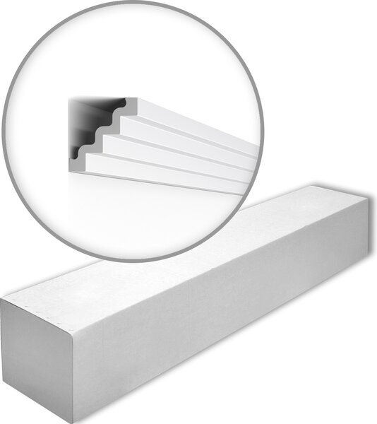 NMC ST4-box NOMASTYL Noel Marquet 1 cartone con 20 strisce decorative Cornice per soffitto stile moderno colore bianco | 40 m