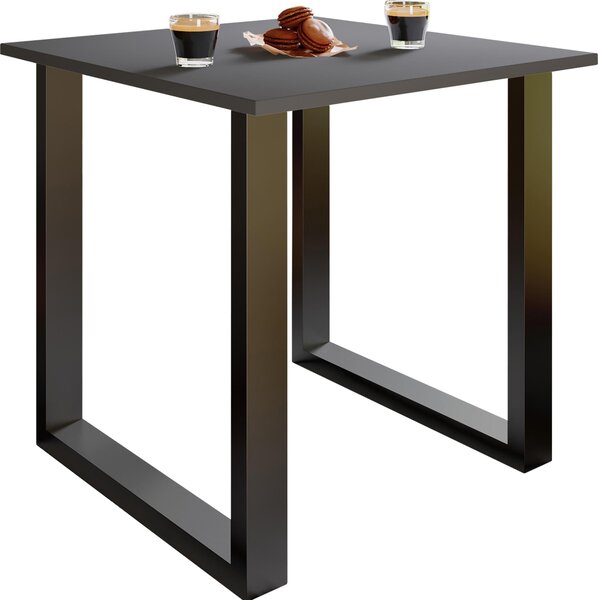 Tavolo da pranzo in legno Premium | H. 76 x W. 80 x D. 50 cm | Tavolo da cucina Tavolo da pranzo Xona U