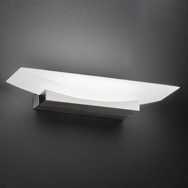 FISCHER & HONSEL Applique LED Bowl TW, larghezza 30 cm, nichel