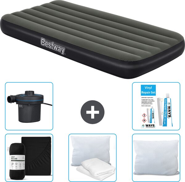 Materasso gonfiabile Bestway - 1 persona - 99 x 188 x 28 cm - Blu - Accessori inclusi