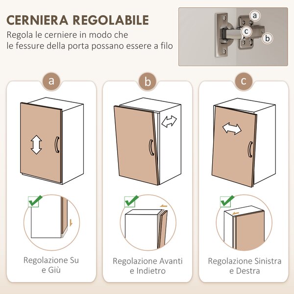 HOMCOM Mobiletto per Microonde in Legno con Mensola, Ripiano Aperto, Cassetto e Armadietto, 60x40x131 cm, Bianco | Aosom Italy