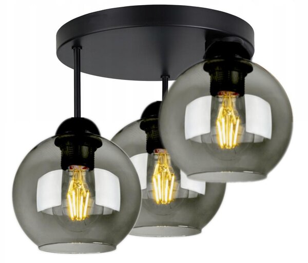 Lampada da soffitto Lampada a sospensione Ball Nero Grigio Bianco (N100-EP3)