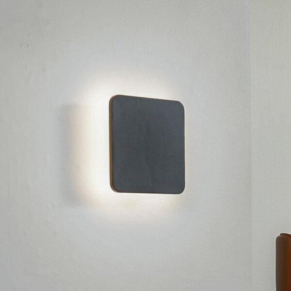Applique da parete a LED Elrik Lucande, Nero, Corridoio, Metallo, Moderno, Applique a LED