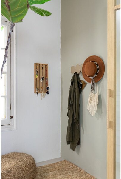Attaccapanni da parete beige in metallo 58 cm Tumulo – Spinder Design