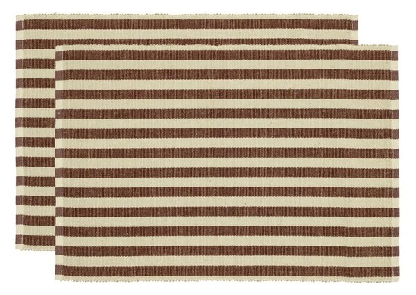 Tovagliette in set in misto iuta 2 pz 33x48 cm Statement Stripe – Södahl