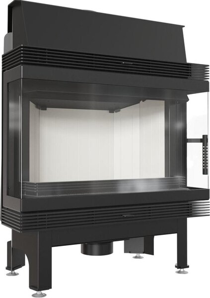 Inserto camino in acciaio KRATKI BLANKA sinistra destra 11 kW Ø 180