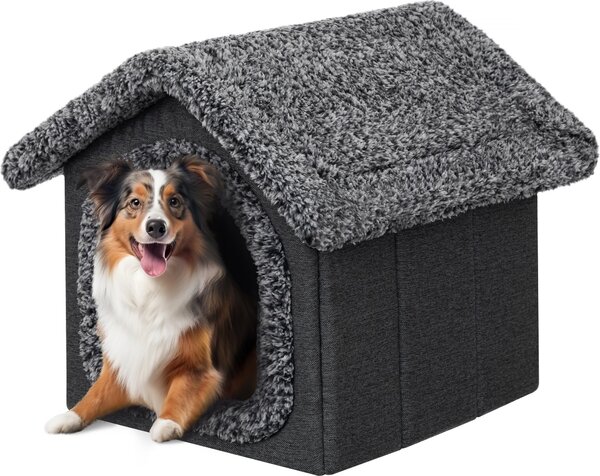 Cuccia per cani casa grotta cane cuccia gatto cuccia cane grotta gatto casa cane cuscino gatto cuscino soffice casa, nero, 38x44x45 cm