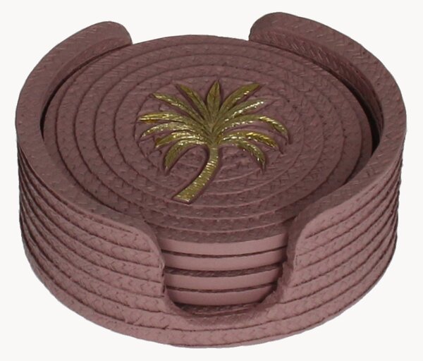 Set di 5 sottobicchieri Palm Tree