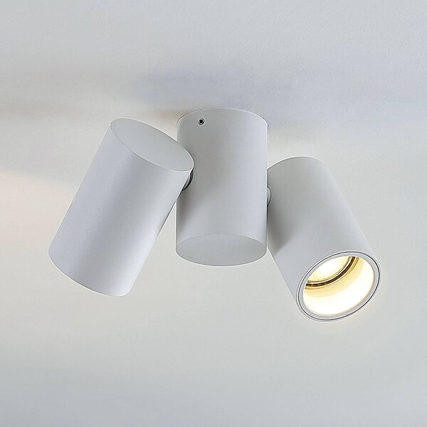 Plafoniera soffitto Gesina Arcchio, dimmerabile, Bianco / Opale, Soggiorno / Sala da pranzo, Alluminio, Moderno, Plafoniera