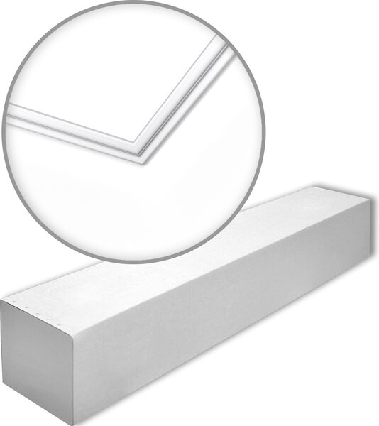 NMC N-box NOMASTYL Noel Marquet 1 cartone con 50 strisce decorative Cornice per soffitto stile moderno colore bianco | 100 m