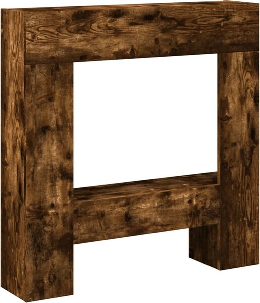 Cornice per Camino Rovere Fumo 81x18x82 cm in Truciolato