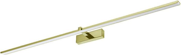 Applique a LED da appendere sopra lo specchio Venus, bianco e oro, 24 W, luce bianca neutra, 1640 lm, metallo, dimensioni: 5 x 120 x 13 cm, IP44, IdeaLED