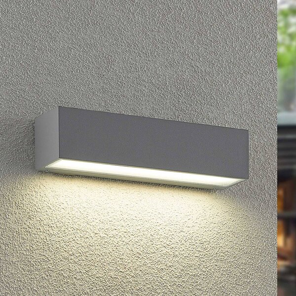 Applique da esterni a LED Lengo Arcchio, Alluminio / Grigio / Zincato, Alluminio, Moderno, Applique LED da esterni