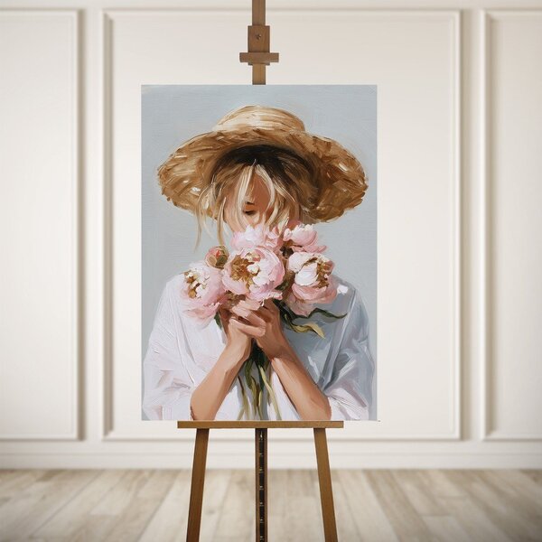 Quadro con elementi dipinti a mano 70x100 cm Estelle – Styler