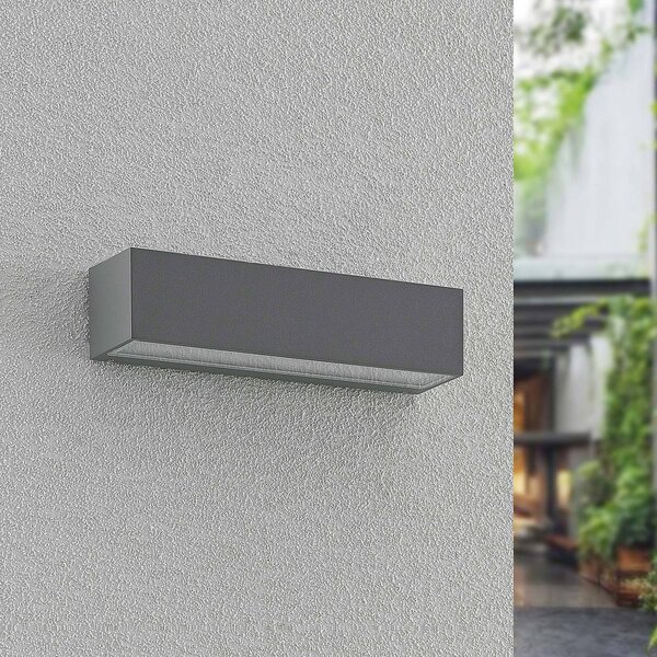 Applique da esterni a LED Lengo Arcchio, Alluminio / Grigio / Zincato, Alluminio, Moderno, Applique LED da esterni