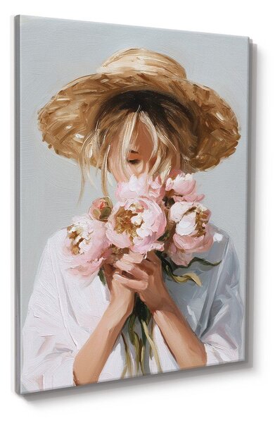 Quadro con elementi dipinti a mano 70x100 cm Estelle – Styler