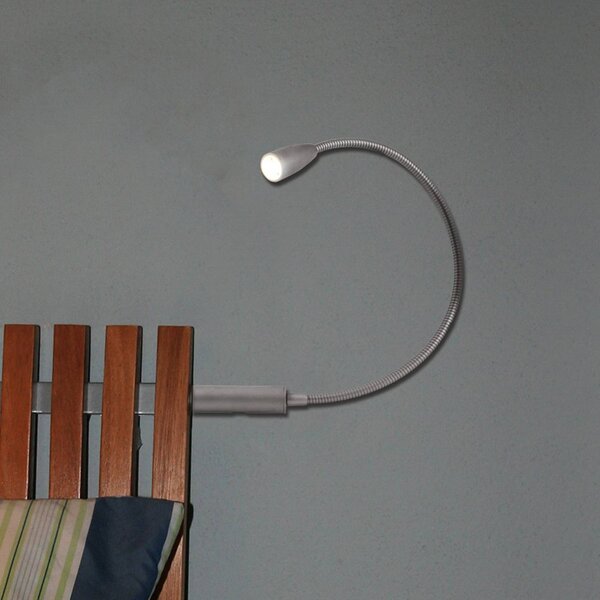 Heitronic Applique da parete a LED Berta, Cromo / Argento, Camera da letto, Metallo, Moderno, Applique a LED