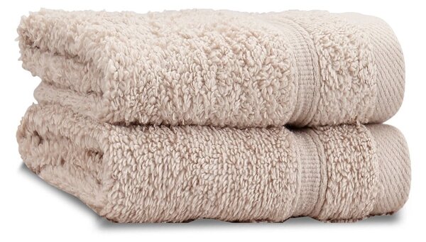 Set di asciugamani tipo terry beige in cotone 2 pz 30x30 cm Zero Twist – Catherine Lansfield