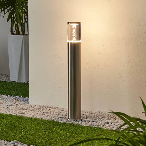Lampioncino LED Belen, acciaio inox Belen Lindby, Moderno, Lampada LED da esterni