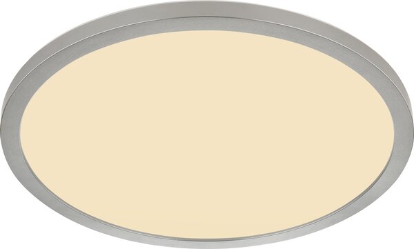 Globo Lighting plafoniera in plastica nichel opaco, LED