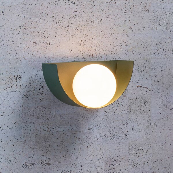 Lucide Applique da parete Benni, dimmerabile, Verde, Soggiorno / Sala da pranzo, Metallo, Moderno, Applique