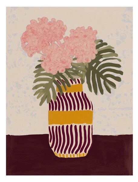 Dipinto 60x80 cm Striped Vase – Styler