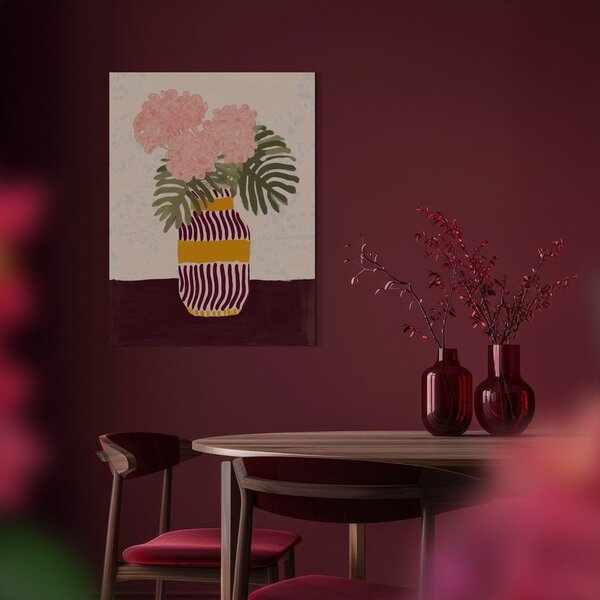 Dipinto 60x80 cm Striped Vase – Styler