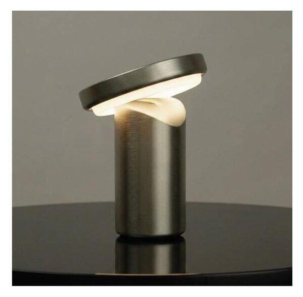TOPO LAMPADA A BATTERIA RICARICABILE LED 5W LUCE 2700K TOUCH DIMMER, PORTA USB ORIENTABILE 4 COLORI