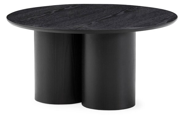 Tavolino da salotto rotondo nero ø 80 cm Lua – MOME