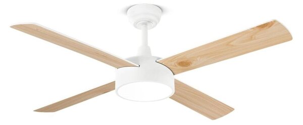 ORIONE VENTILATORE D132 CM CON 4 PALE REVERSIBILI LED 22W LUCE CCT DIMMERABILE TELECOMANDO INCLUSO