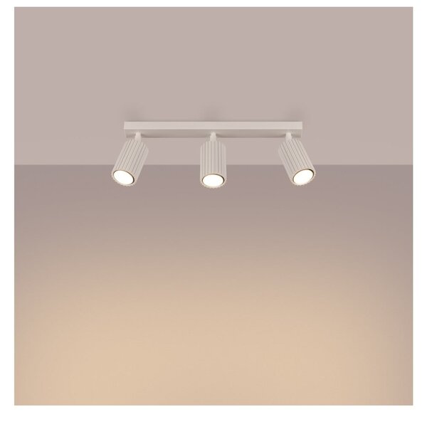 Faretto color crema 6,5x45 cm Gleam – Sollux