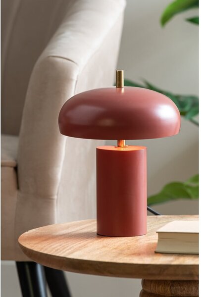 Lampada da tavolo rosso chiaro (altezza totale 24 cm) Joya – Leitmotiv
